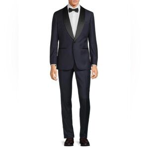 Roberto Cavalli Midnight Blue Tuxedo with Ebony Lapel